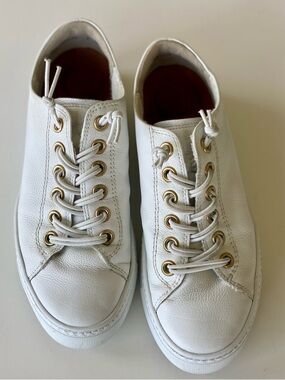Paul Green Hadley Leather Extra Light Low Top Sneaker Sz 7 $378